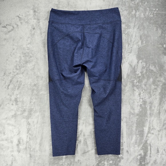 Outdoor Voices Leggings Blue 7/8 Length Color Block Womens Size XL Activewear - Picture 2 of 7